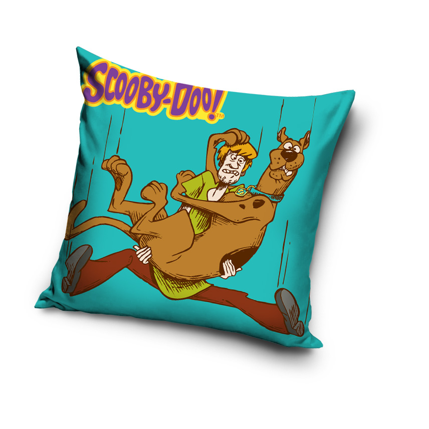 Poduszki dla dziecka w kolorze turkusowym z Kudłatym i Scooby Doo
