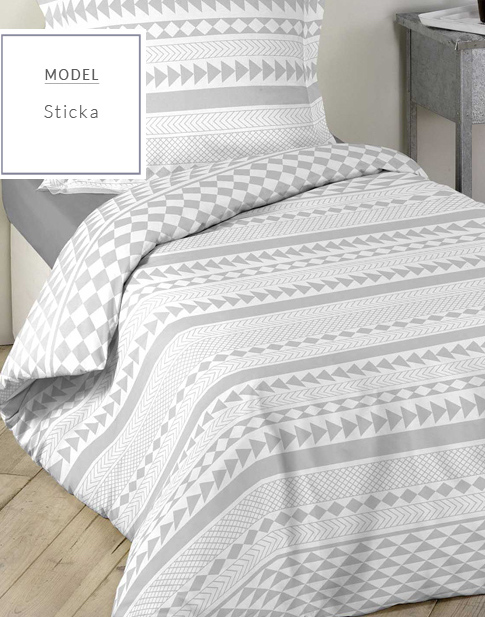 Klasyczna pościel 140x200 w kolorze szarym w różne wzory na łóżko do pokoju