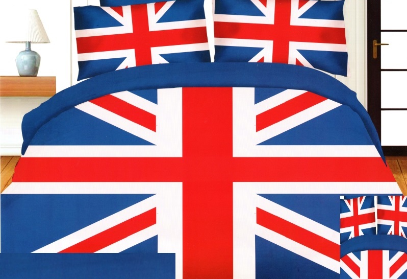 Flaga United Kingdom satynowa pościel 