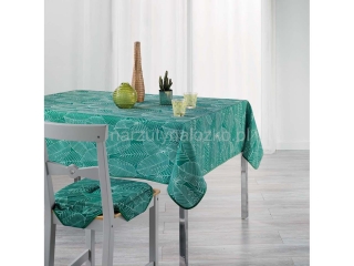 Zielone obrusy na stół nowoczesne w liście