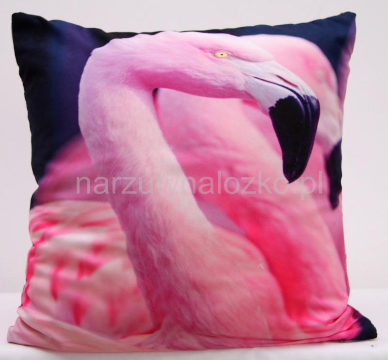 Poszewka na poduszkę w kolorze granatowym z pelikanem