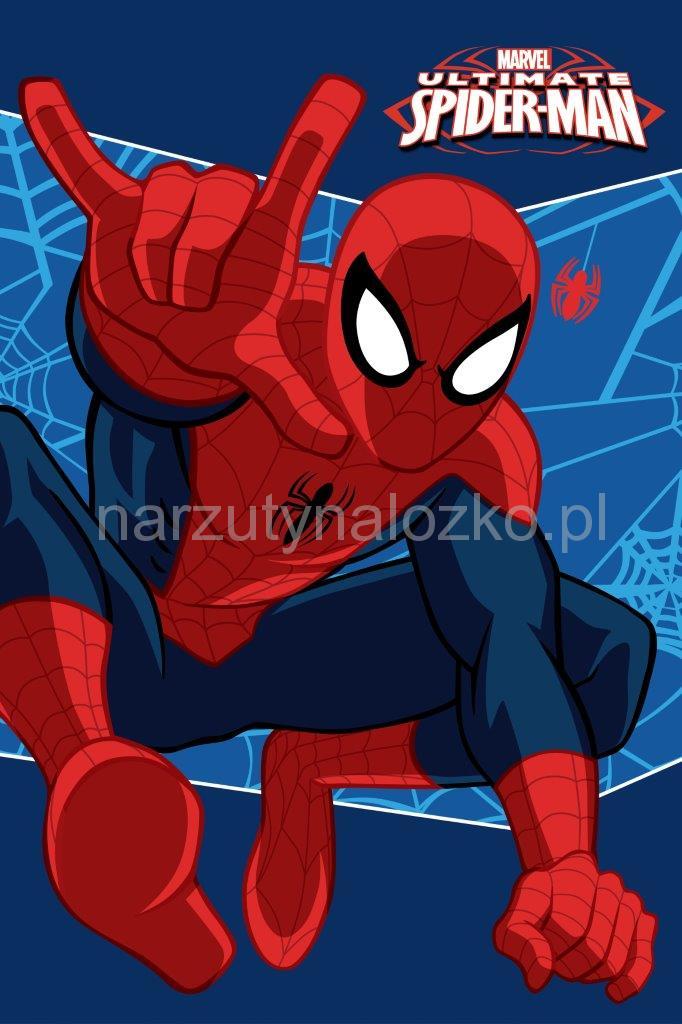 Czerwony Spiderman ręczniki dla dzieci w kolorze granatowym
