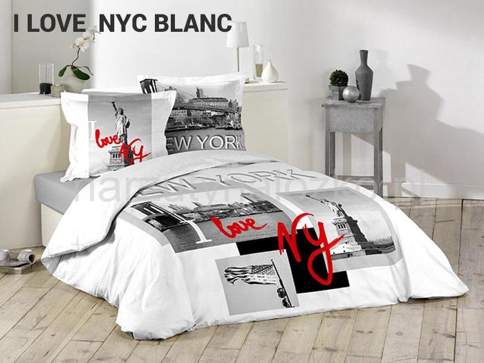 I love New York nowoczesna pościel biała