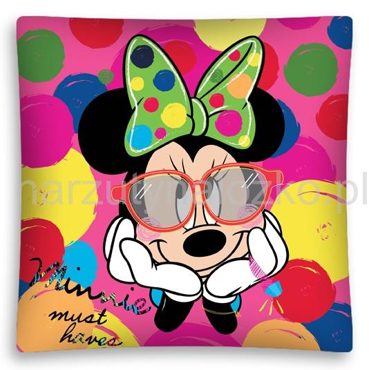 Myszka Minnie w okularach nowoczesne poszewki dla dzieci w kolorze różowym