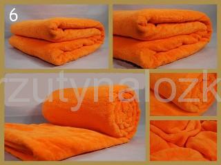 Pomarańczowy koc z mikrofibry 200x220 elway