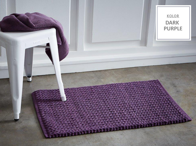 Fioletowe dywaniki bawełniane do łazienki