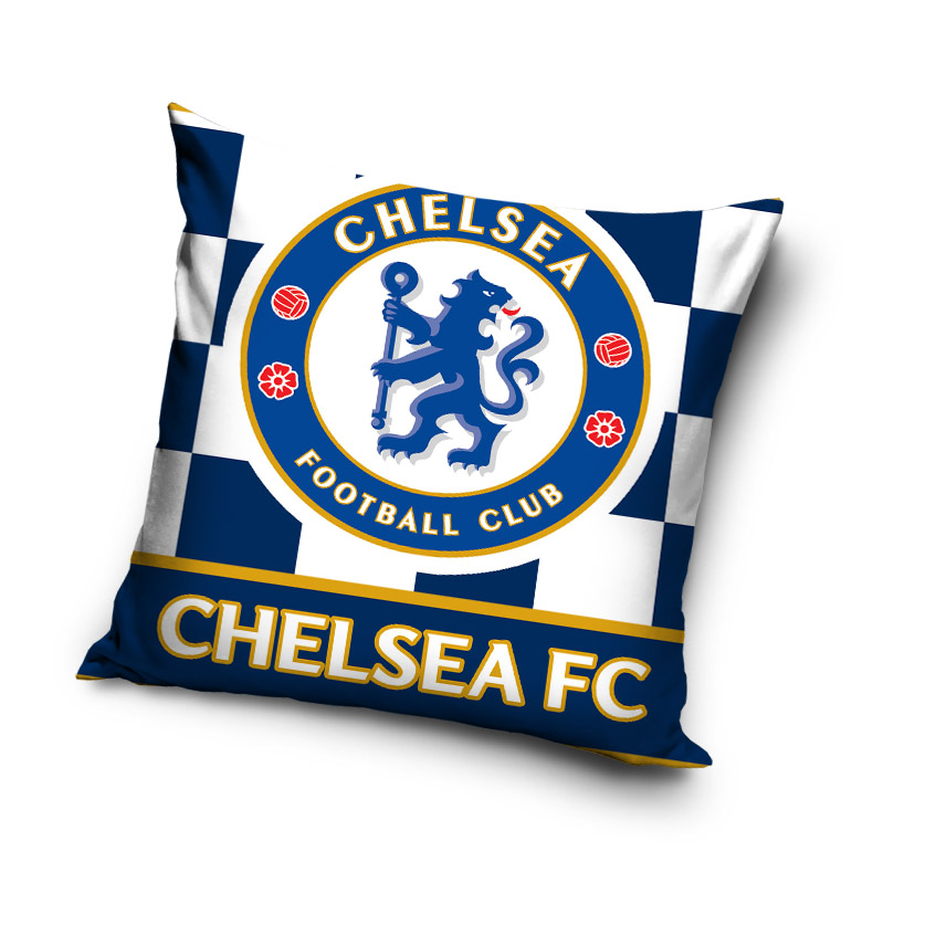 Dekoracyjne biało niebieskie poszewki Football Club Chelsea