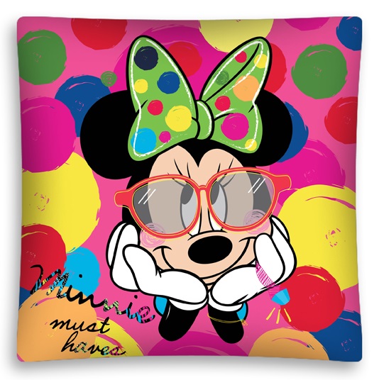 Myszka Minnie w okularach nowoczesne poszewki dla dzieci w kolorze różowym
