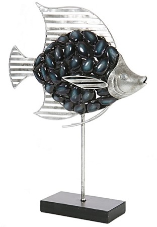 Granatowa figurka dekoracyjna ryba