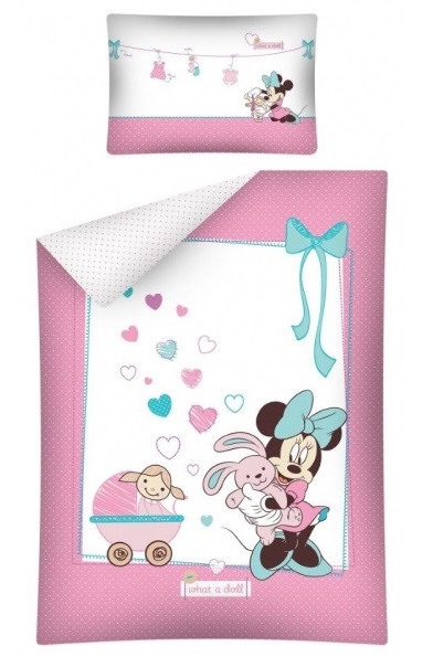 Różowa pościel dla dziewczynek z Minne Mouse