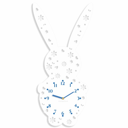 Zegar ścienny w kształcie królika