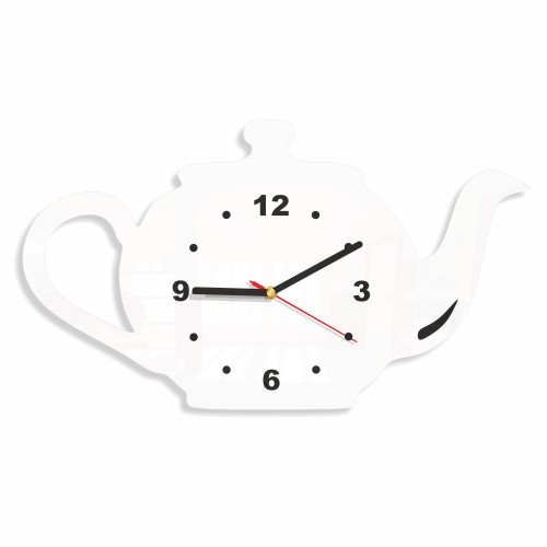 Kuchenny zegar w kształcie czajnika