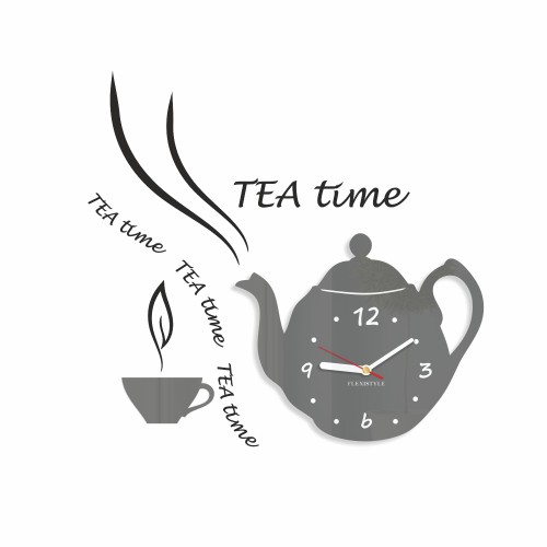 Tea time nowoczesne zegary do kuchni