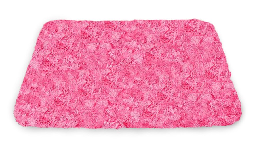 Nowoczesne stylowe dywaniki łazienkowe pluszowe w kolorze różowym 50x70