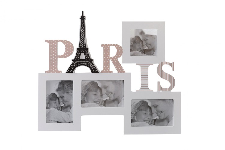 Biała dekoracyjna ramka na zdjęcia paris