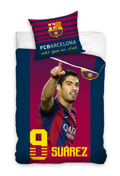Granatowa pościel licencyjna barcelona Suarez