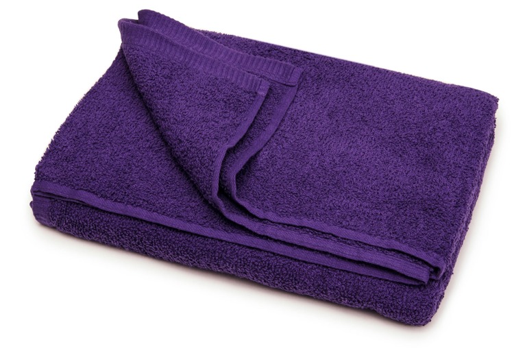 Gładki łazienkowy ręcznik fioletowy 70x140