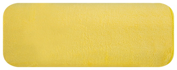 Żółty jednolity ręcznik bawełniany do łazienki 50x90