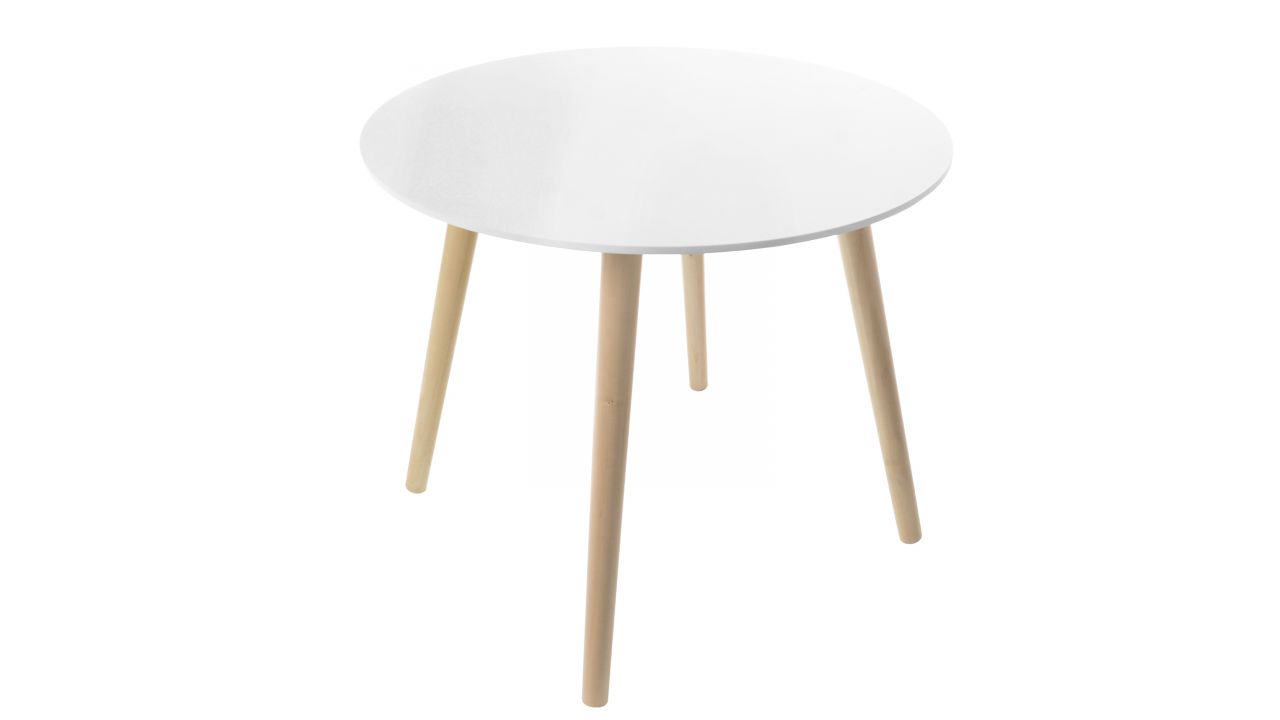 60x50 biały dekoracyjny stolik do salonu