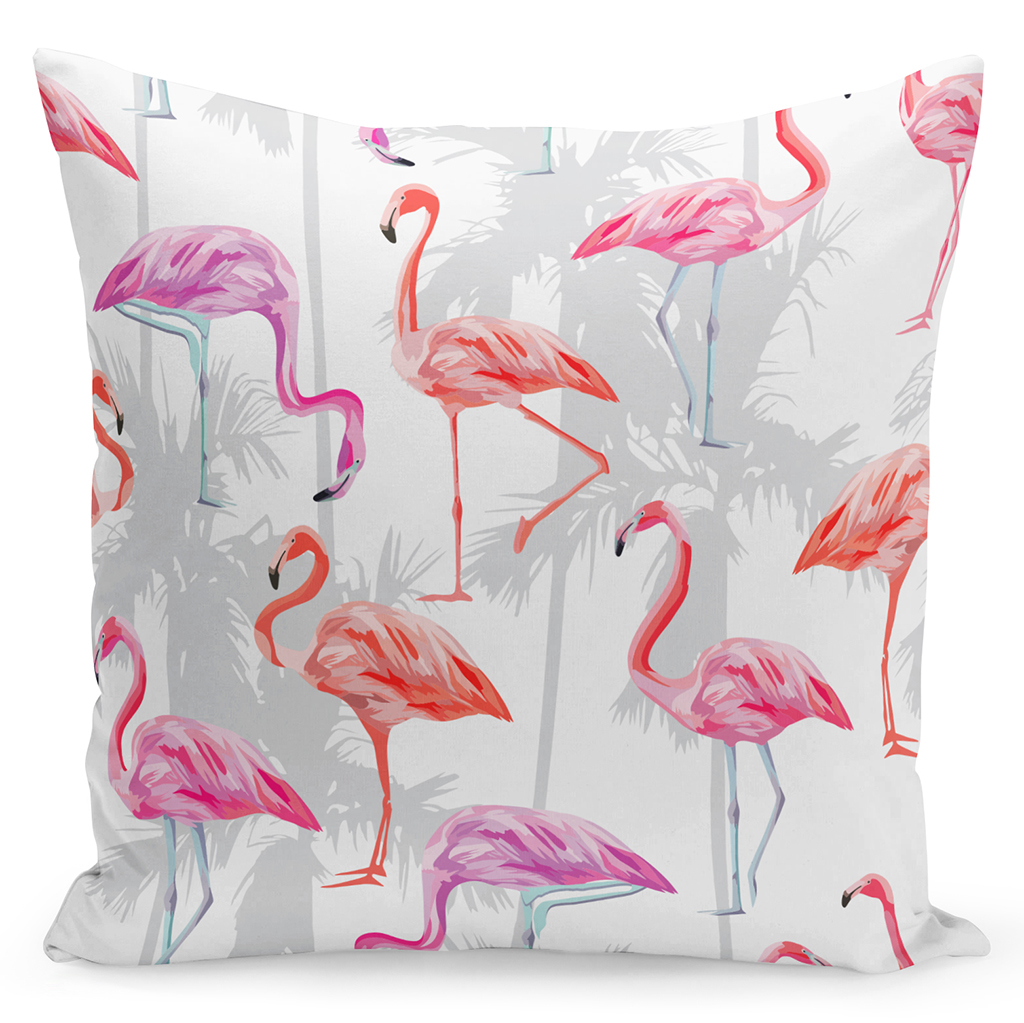 Poszewka na poduszkę z flamingami