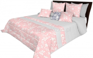 Modne różowe narzuty na łóżko do sypialni