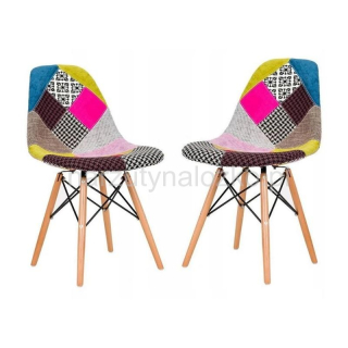 Dekoracyjne krzesło kolorowe