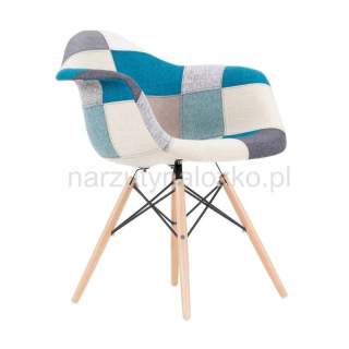 Nowe modne krzesło niebieskie