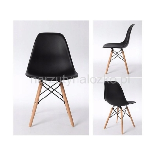 Dekoracyjne krzesło czarne